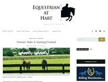 Tablet Screenshot of equestrianathart.com